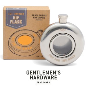 GEN749 Round Hip Flask - One For The Road 135ml
